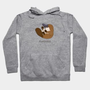 Adorable Platypus Sitting Hoodie